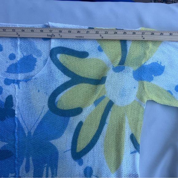 POL Retro Butterfly Lightweight Sweater Wide Neck Oversized - Picture 4 of 11